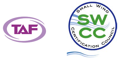 左圖:TAF標章;右圖:SWCC標章 左圖:TAF標章;右圖:SWCC標章